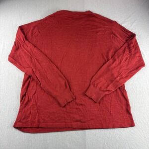 Kevo Silk Sweatshirt Mens XL Red Long Sleeve Sweater Grandpa Luxury Money READ